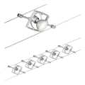Paulmann 94133 - SET 5xGU5,3/10W kompletan sajlni sistem MAC 230V mat hrom