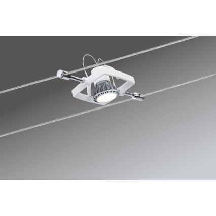Paulmann 94134 - Komplet 5x GU5,3/10W sajlni sistem MAC 230V, beo