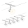 Paulmann 94136 - Set od 5x GU5.3/10W, kompletan sajlni sistem SHEELA 230V, sjajni hrom
