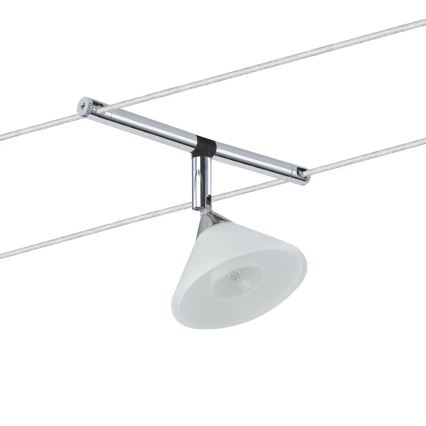 Paulmann 94138 - 1xGU4/10W Spot svetiljka za sajlni sistem COLMAR 12V, bela/sjajni hrom