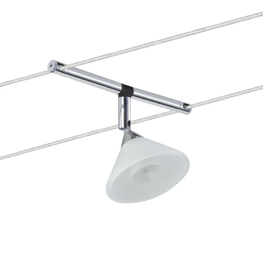 Paulmann 94138 - 1xGU4/10W Spot svetiljka za sajlni sistem COLMAR 12V, bela/sjajni hrom