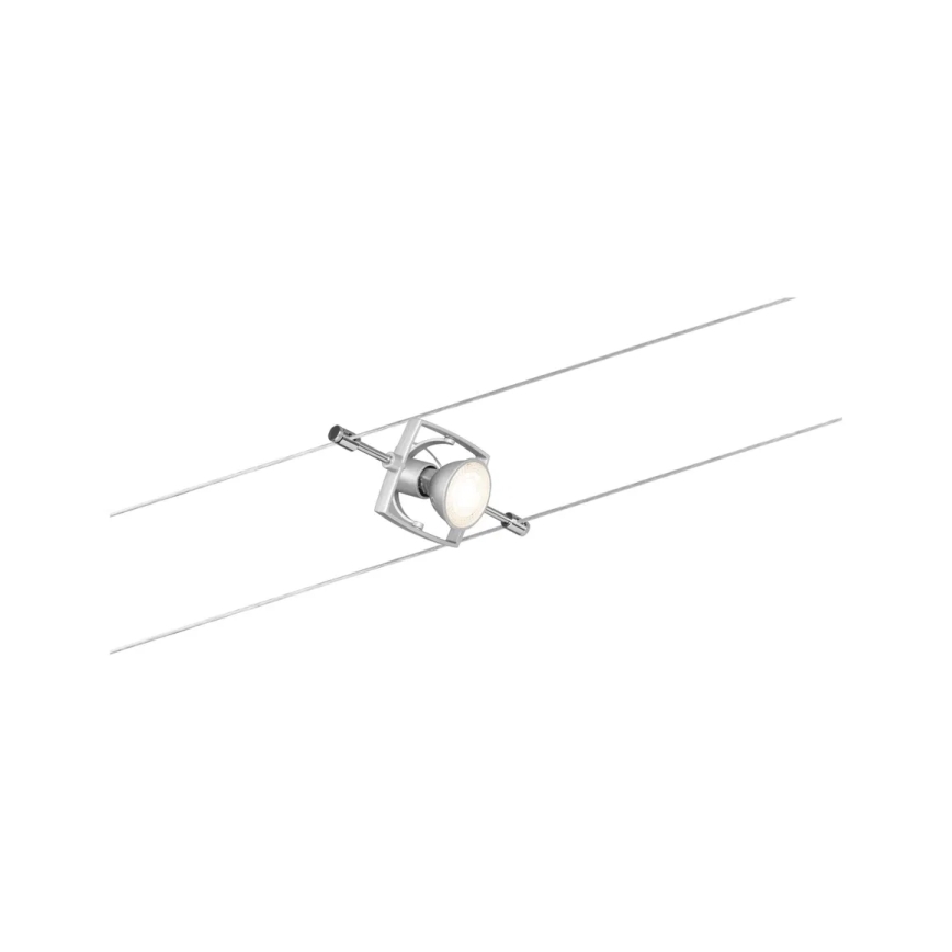 Paulmann 94152 - Set od 7x GU5,3/10W, kompletan kablovski sistem MAC 230V, mat hrom