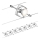 Paulmann 94152 - Set od 7x GU5,3/10W, kompletan kablovski sistem MAC 230V, mat hrom
