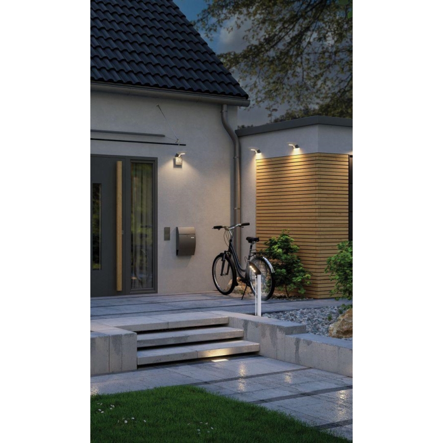Paulmann 94252 - LED/1,2W IP44 Solarna spoljašnja lampa sa senzorom SOLEY 3,7V 1800 mAh