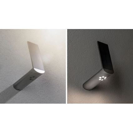 Paulmann 94261 - LED/1,2W IP44 Solarno zidno svetlo sa senzorom ILIAS 3,7V 1800 mAh