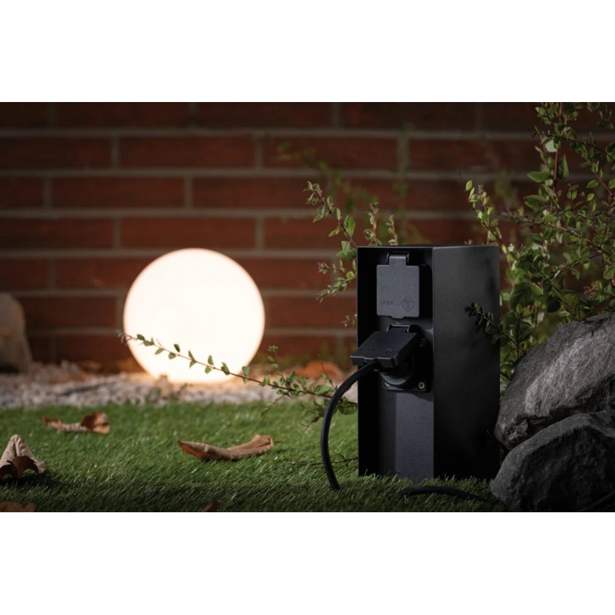 Paulmann 94313 - Spoljni stub sa utičnicama RIO 4Z SCHUKO 230V IP44