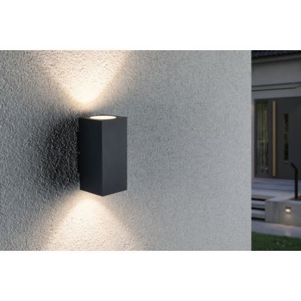 Paulmann 94328 - 2xLED/2,8W IP44 Spoljašnje zidno svetlo FLAME 230V antracit