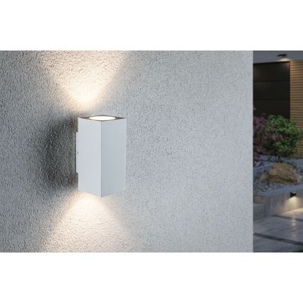 Paulmann 94330 - 2xLED/2,8W IP44 Spoljašnje zidno svetlo FLAME 230V belo