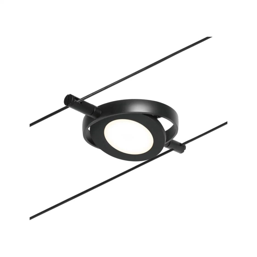 Paulmann 94418 - KOMPLET 5xLED/4,5W sajlni sistem ROUNDMAC 230V crna