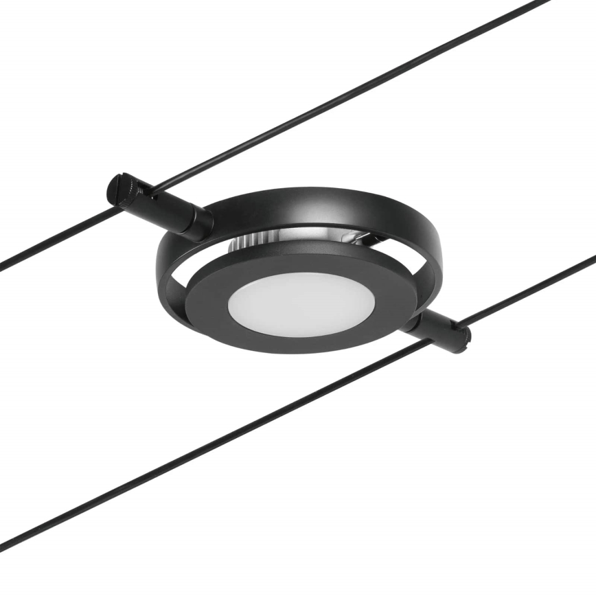 Paulmann 94418 - KOMPLET 5xLED/4,5W sajlni sistem ROUNDMAC 230V crna