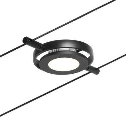 Paulmann 94418 - KOMPLET 5xLED/4,5W sajlni sistem ROUNDMAC 230V crna