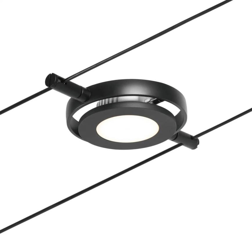 Paulmann 94418 - KOMPLET 5xLED/4,5W sajlni sistem ROUNDMAC 230V crna