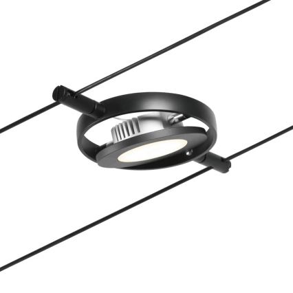 Paulmann 94418 - KOMPLET 5xLED/4,5W sajlni sistem ROUNDMAC 230V crna