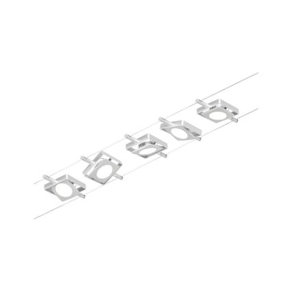 Paulmann 94420 - SET 5xLED/4,5W Kompletan kablovski sistem MAC 230V mat hrom