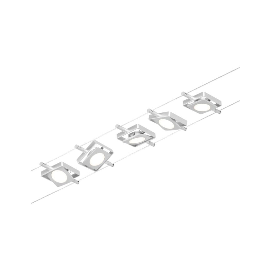 Paulmann 94420 - SET 5xLED/4,5W Kompletan kablovski sistem MAC 230V mat hrom