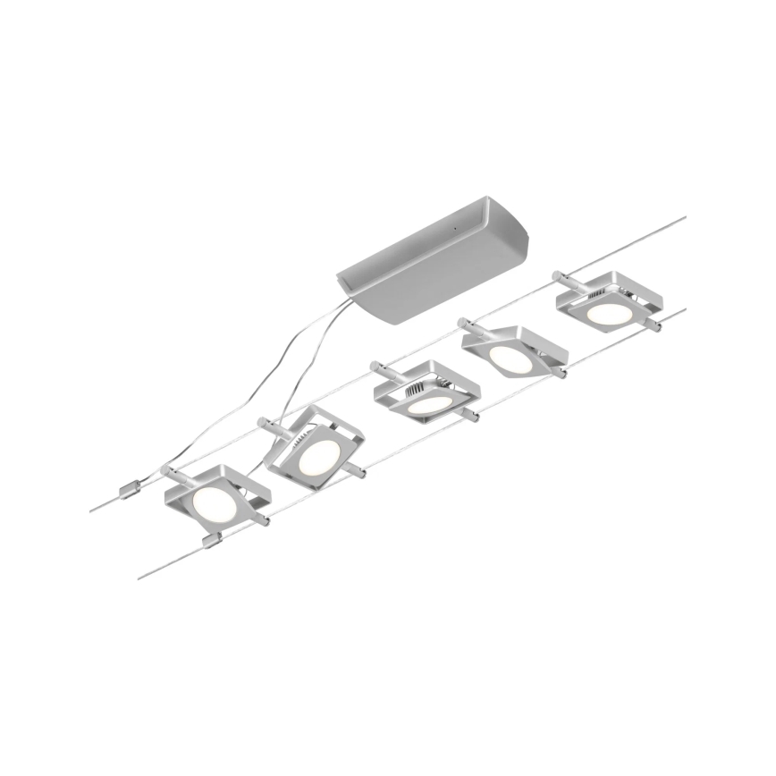 Paulmann 94420 - SET 5xLED/4,5W Kompletan kablovski sistem MAC 230V mat hrom