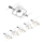 Paulmann 94432 - KOMPLET 5xGU5,3/10W sajleni sistem MAC 230V, beo