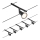 Paulmann 94446 - SET 5xGU5,3/10W Kompletan sajlni sistem SALT 230V crna