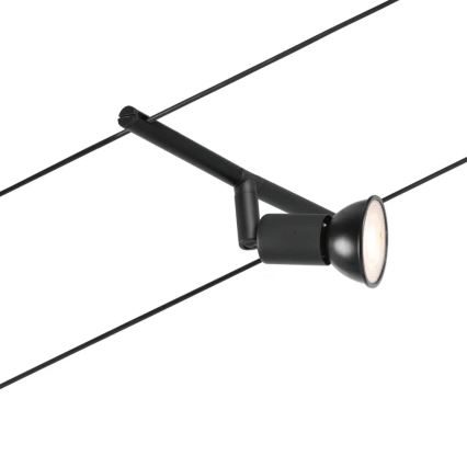 Paulmann 94446 - SET 5xGU5,3/10W Kompletan sajlni sistem SALT 230V crna