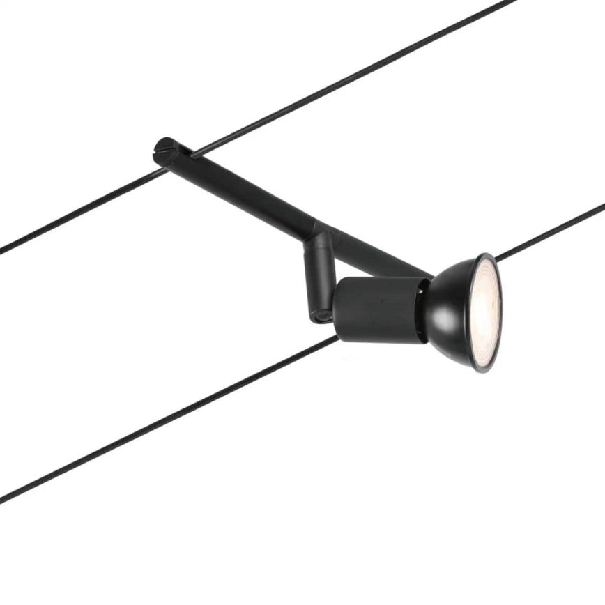Paulmann 94446 - SET 5xGU5,3/10W Kompletan sajlni sistem SALT 230V crna