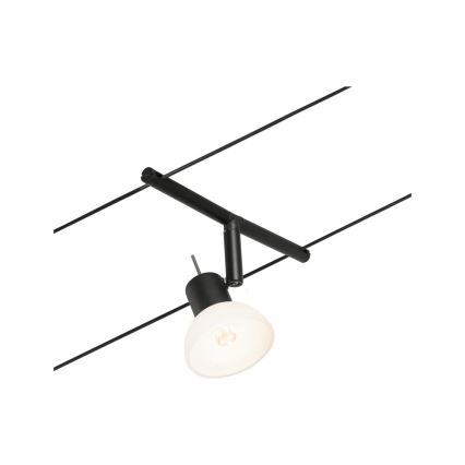 Paulmann 94450 - Komplet 5x GU5,3/10W kompletan kabelski sistem SHEELA 230V crna