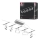 Paulmann 94481 - KOMPLET 5xLED/4,8W kompletan sajlni sistem FRAME 230V mat hrom