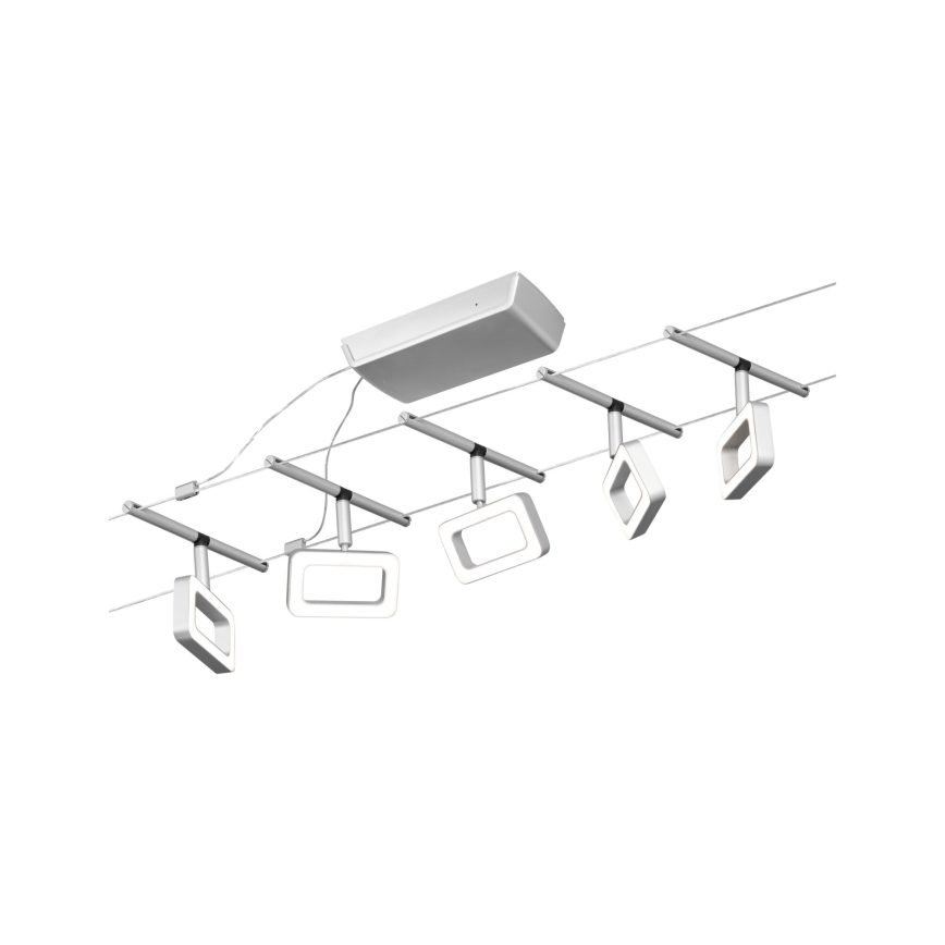 Paulmann 94481 - KOMPLET 5xLED/4,8W kompletan sajlni sistem FRAME 230V mat hrom