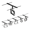 Paulmann 94485 - Komplet 5xLED/4,8 W sajlni sistem FRAME 230 V crna