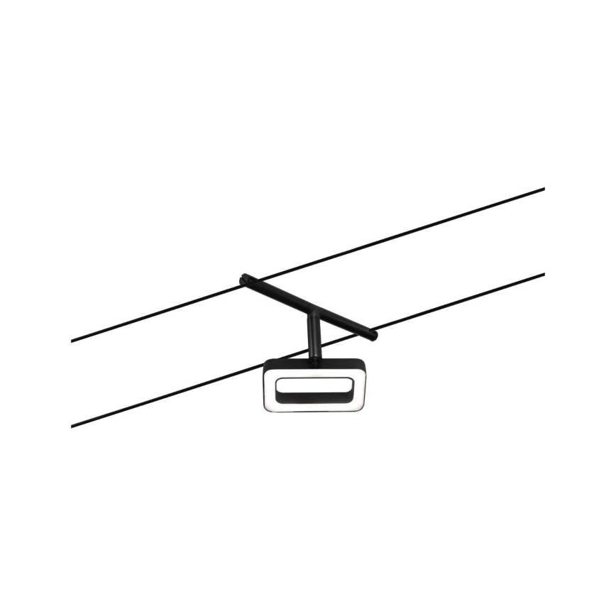 Paulmann 94485 - Komplet 5xLED/4,8 W sajlni sistem FRAME 230 V crna