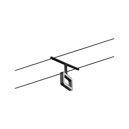 Paulmann 94485 - Komplet 5xLED/4,8 W sajlni sistem FRAME 230 V crna