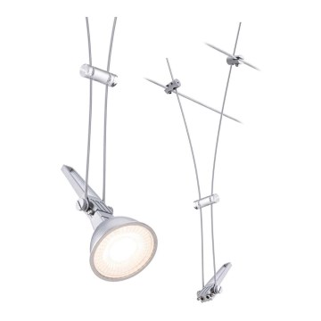 Paulmann 94487 - 1xGU5,3/50W Spot reflektor za sajlni sistem COMET, 230V, mat hrom