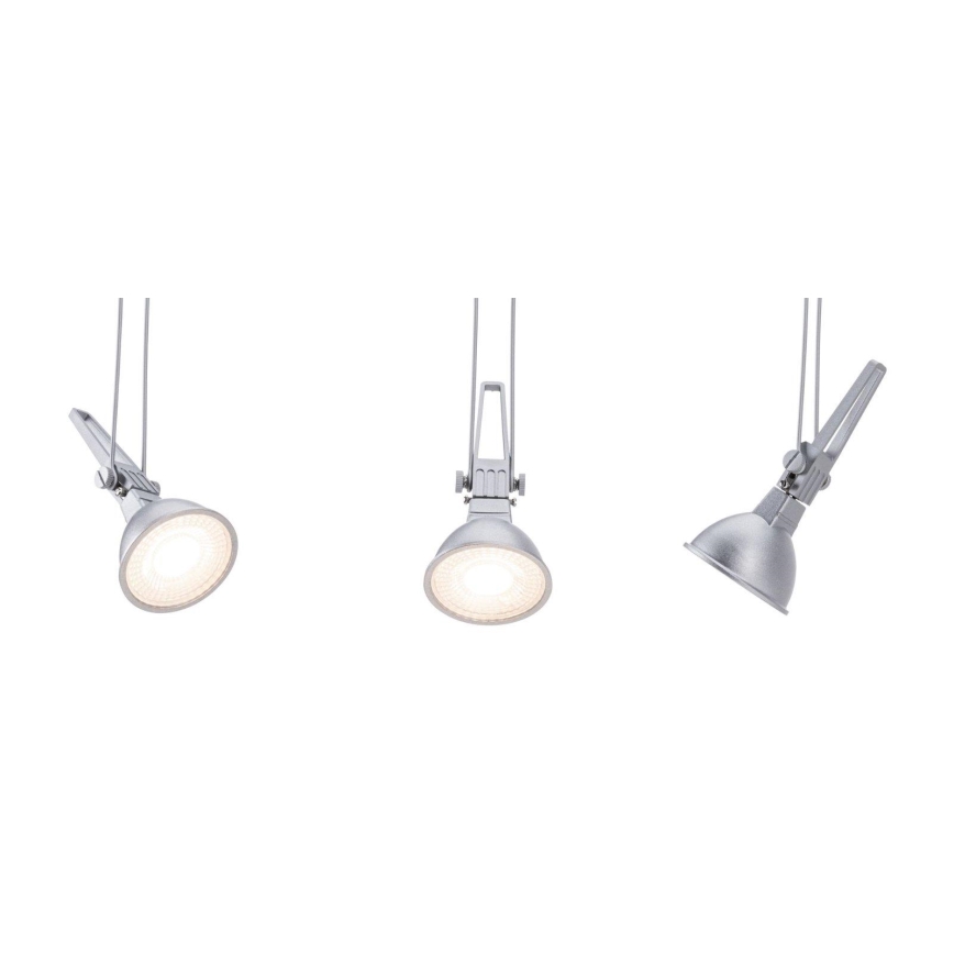 Paulmann 94487 - 1xGU5,3/50W Spot reflektor za sajlni sistem COMET, 230V, mat hrom