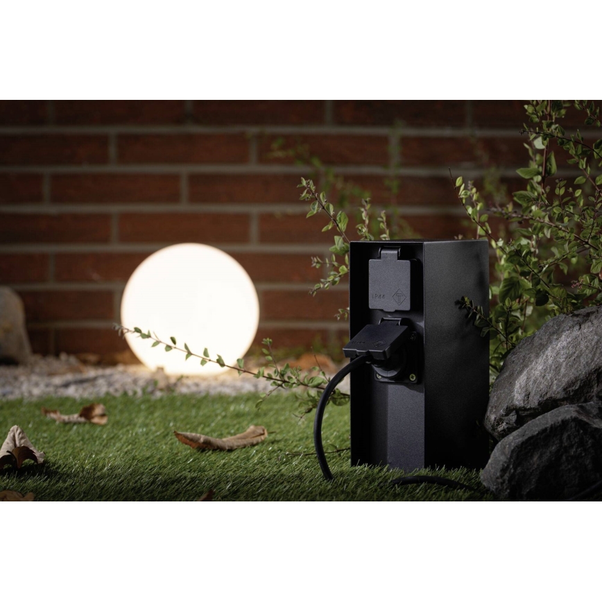 Paulmann 94657 - Spoljni stub sa utičnicama RIO 2Z SCHUKO 230V IP44