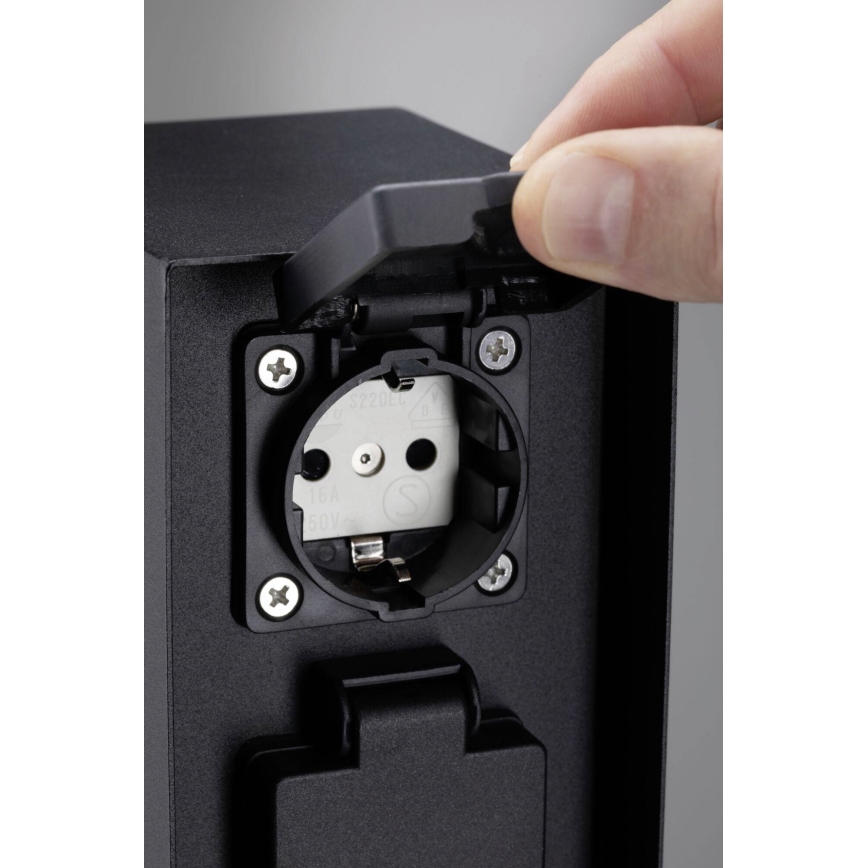 Paulmann 94657 - Spoljni stub sa utičnicama RIO 2Z SCHUKO 230V IP44