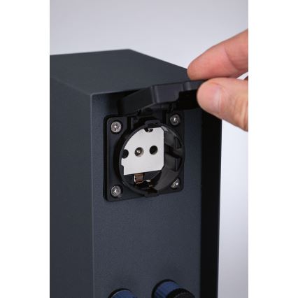 Paulmann 94700 - Spoljni stub sa utičnicama RIO 2Z SCHUKO 230V IP44