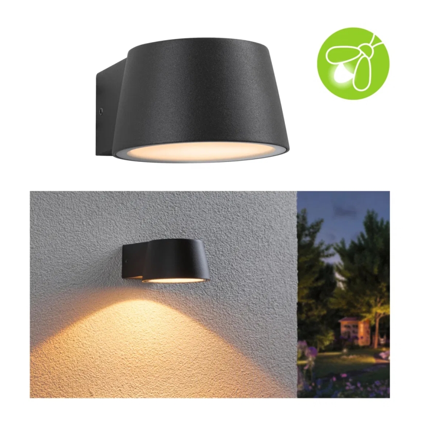 Paulmann 94713 - LED/6W IP44 spoljašnja zidna lampa CAPERA 230V