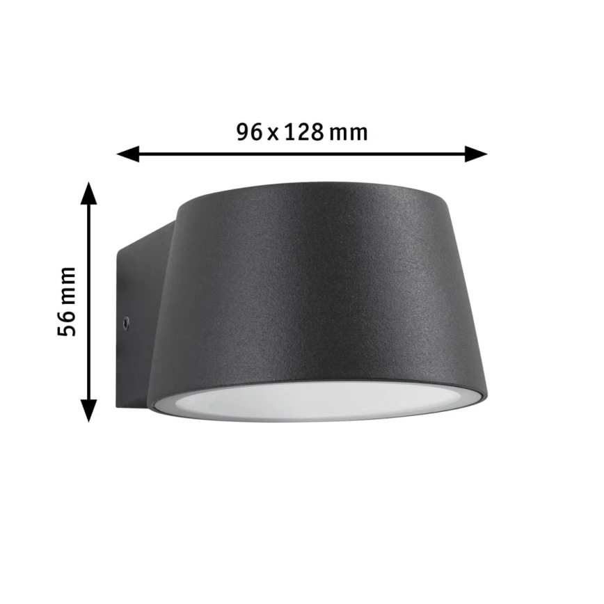 Paulmann 94713 - LED/6W IP44 spoljašnja zidna lampa CAPERA 230V