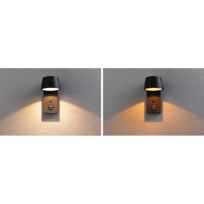 Paulmann 94714 - LED/6W IP44 Spoljašnje zidno svetlo sa senzorom CAPERA 230V 2200/3000K