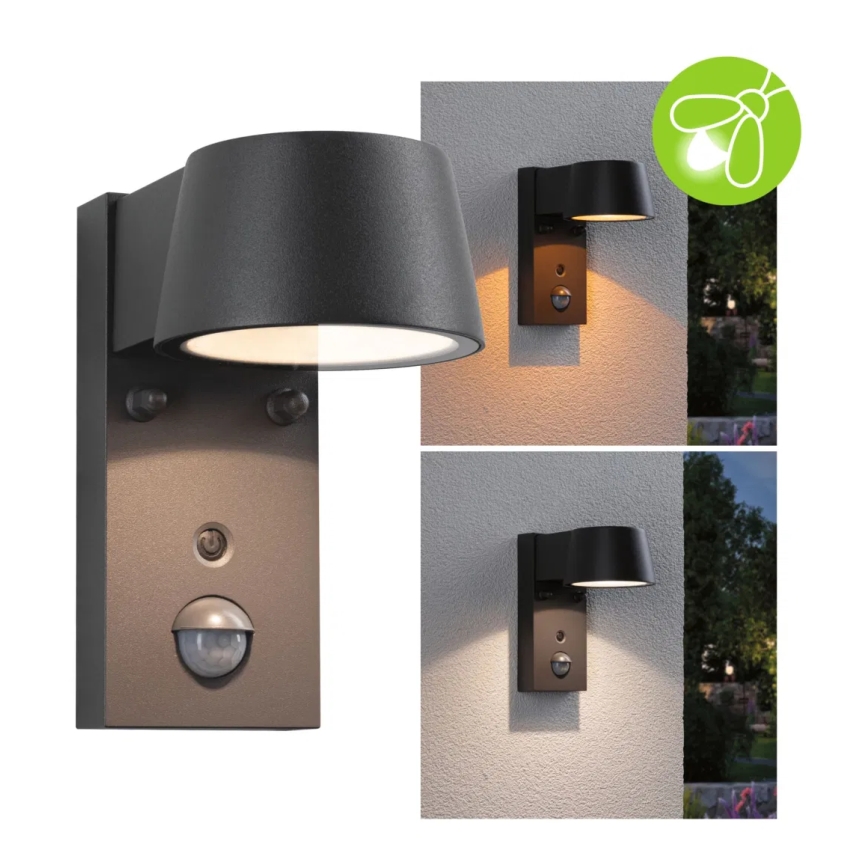 Paulmann 94714 - LED/6W IP44 Spoljašnje zidno svetlo sa senzorom CAPERA 230V 2200/3000K
