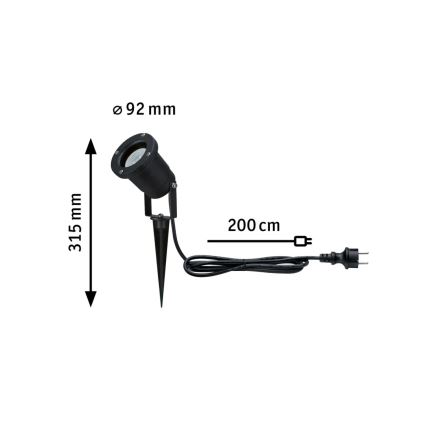 Paulmann 94731 - LED/4,3W IP65 spoljna SPOT svetiljka 230V