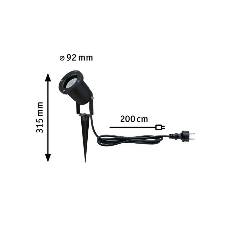 Paulmann 94731 - LED/4,3W IP65 spoljna SPOT svetiljka 230V