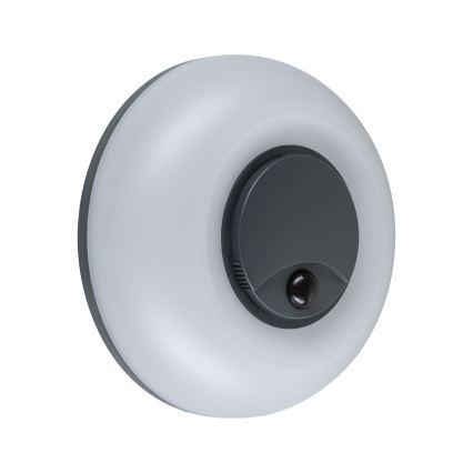 Paulmann 94956 - LED/20,5W IP65 prigušiva spoljašnja zidna svetiljka sa senzorom pokreta i sumraka AUREVA 230V 2200/3000/4000K antracit