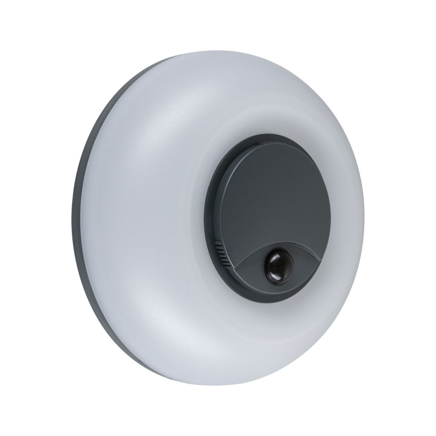 Paulmann 94956 - LED/20,5W IP65 prigušiva spoljašnja zidna svetiljka sa senzorom pokreta i sumraka AUREVA 230V 2200/3000/4000K antracit