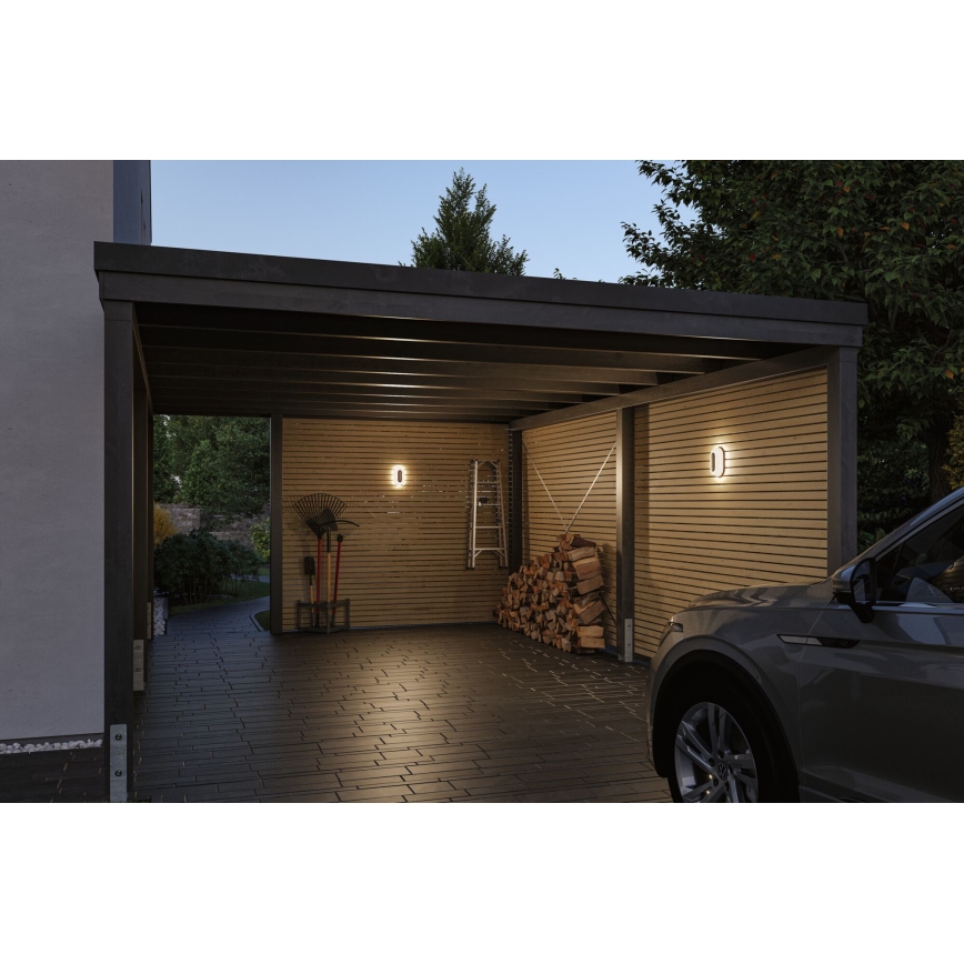 Paulmann 94957 - LED/18,5W IP65 prigušiva spoljna zidna svetiljka ELUNOR 230V 2200/3000/4000K antracit