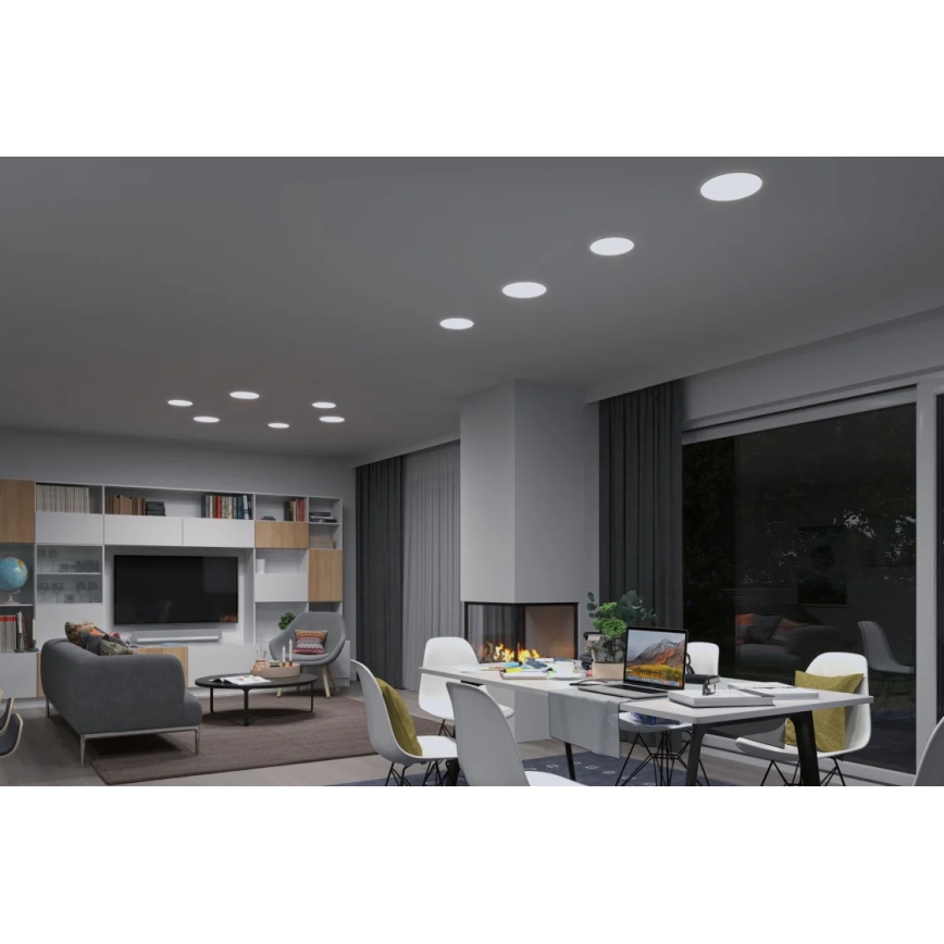 Paulmann 95386 - LED/15W IP44 prigušiva ugradna svetiljka za kupatilo SMART VELUNA 230V