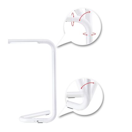 Paulmann 95423 - LED/4,5W prigušiva dodirna stona lampa FLEXLINK 5V/USB 4400 mAh bela