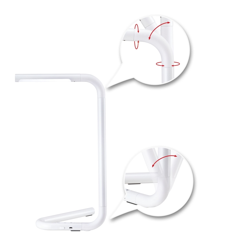 Paulmann 95423 - LED/4,5W prigušiva dodirna stona lampa FLEXLINK 5V/USB 4400 mAh bela