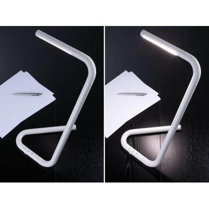 Paulmann 95423 - LED/4,5W prigušiva dodirna stona lampa FLEXLINK 5V/USB 4400 mAh bela