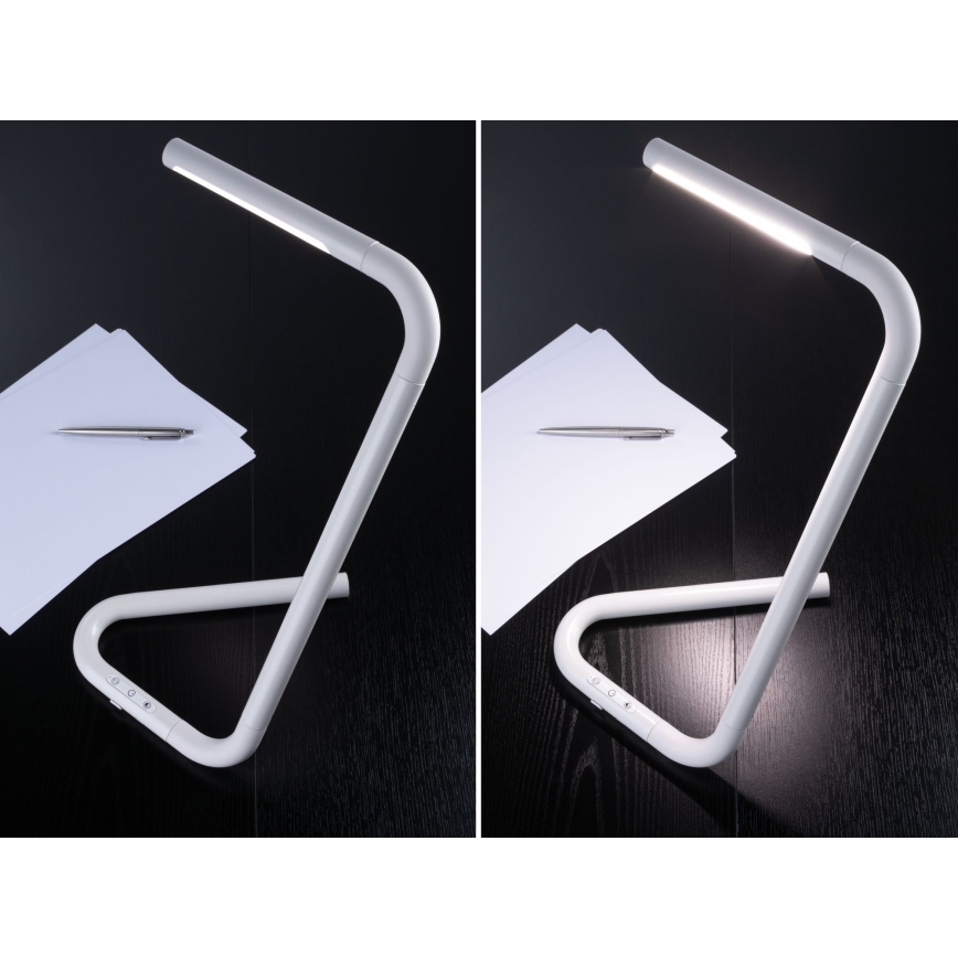 Paulmann 95423 - LED/4,5W prigušiva dodirna stona lampa FLEXLINK 5V/USB 4400 mAh bela