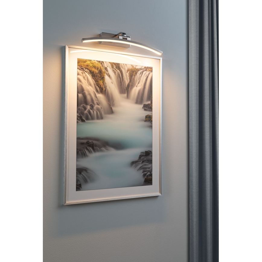 Paulmann 95557 - LED/8,5W Svetlo za slike BENTO 230V 40 cm mat hrom